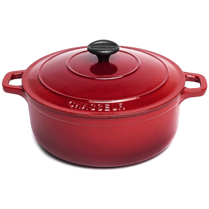 Chasseur Cast Iron 28cm Round French Oven Federation Red