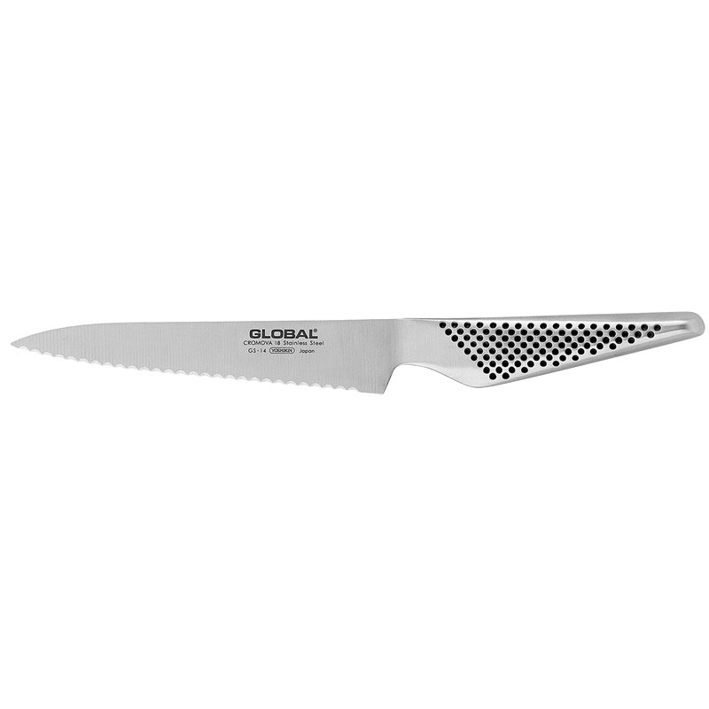 Global GS Series 15cm Scalloped Utility Knife (GS14)