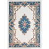 Avalon French Aubusson Wool Rug, 120x180cm, Ivory / Blue