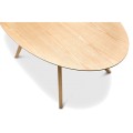 Carol Wooden 180cm Oval Dining Table - Natural Oak